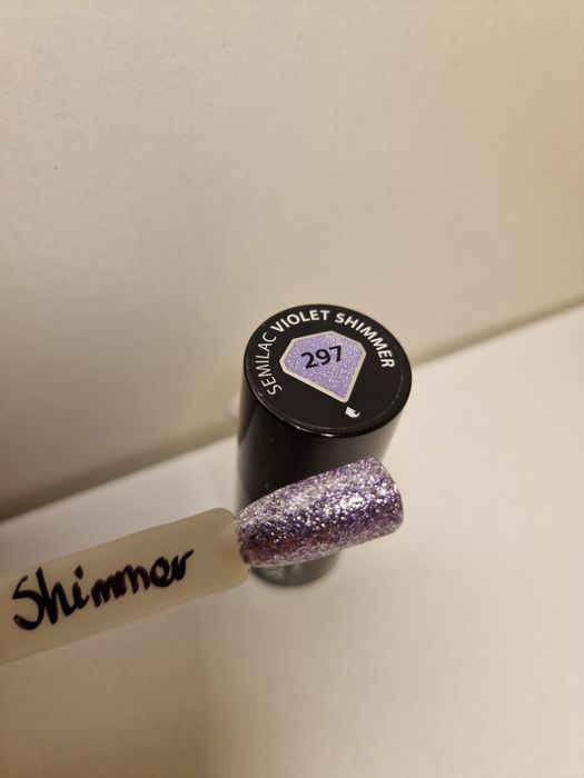 Hybrydowy lakier do paznokci Semilac Violet Shimmer 297 UV LED