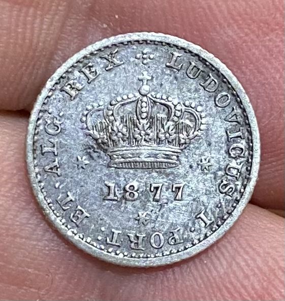 Moeda 50 Reis D LUIS I - 1877