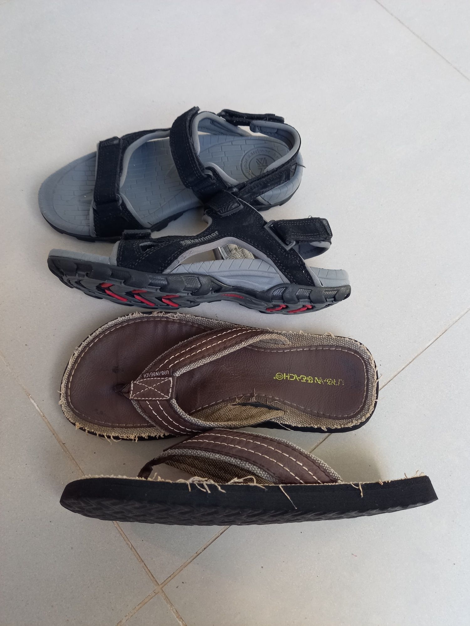 Zestaw:sandały i klapki chłopięce rozmiar 36,5
