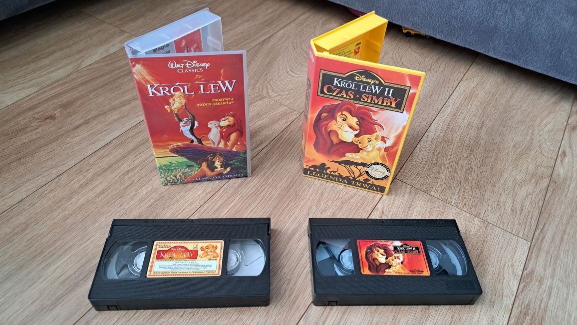 Król Lew 1 i 2 na VHS