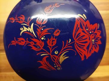 Kobaltowy wazon ceramiczny Pruszków
