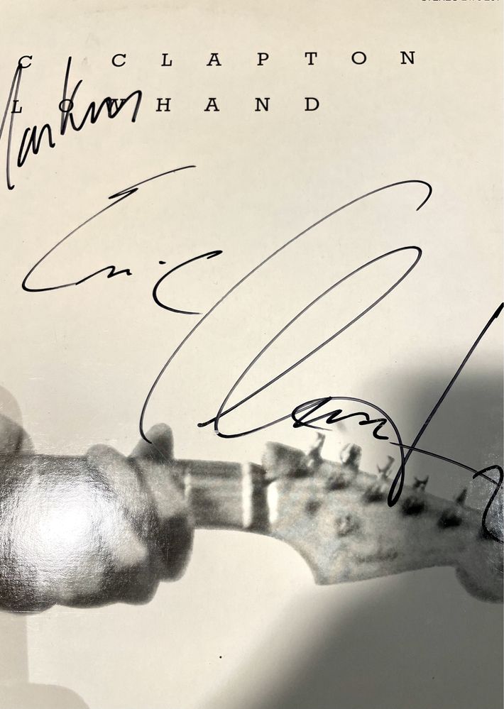 Plyta winylowa Eric Clapton z autografem