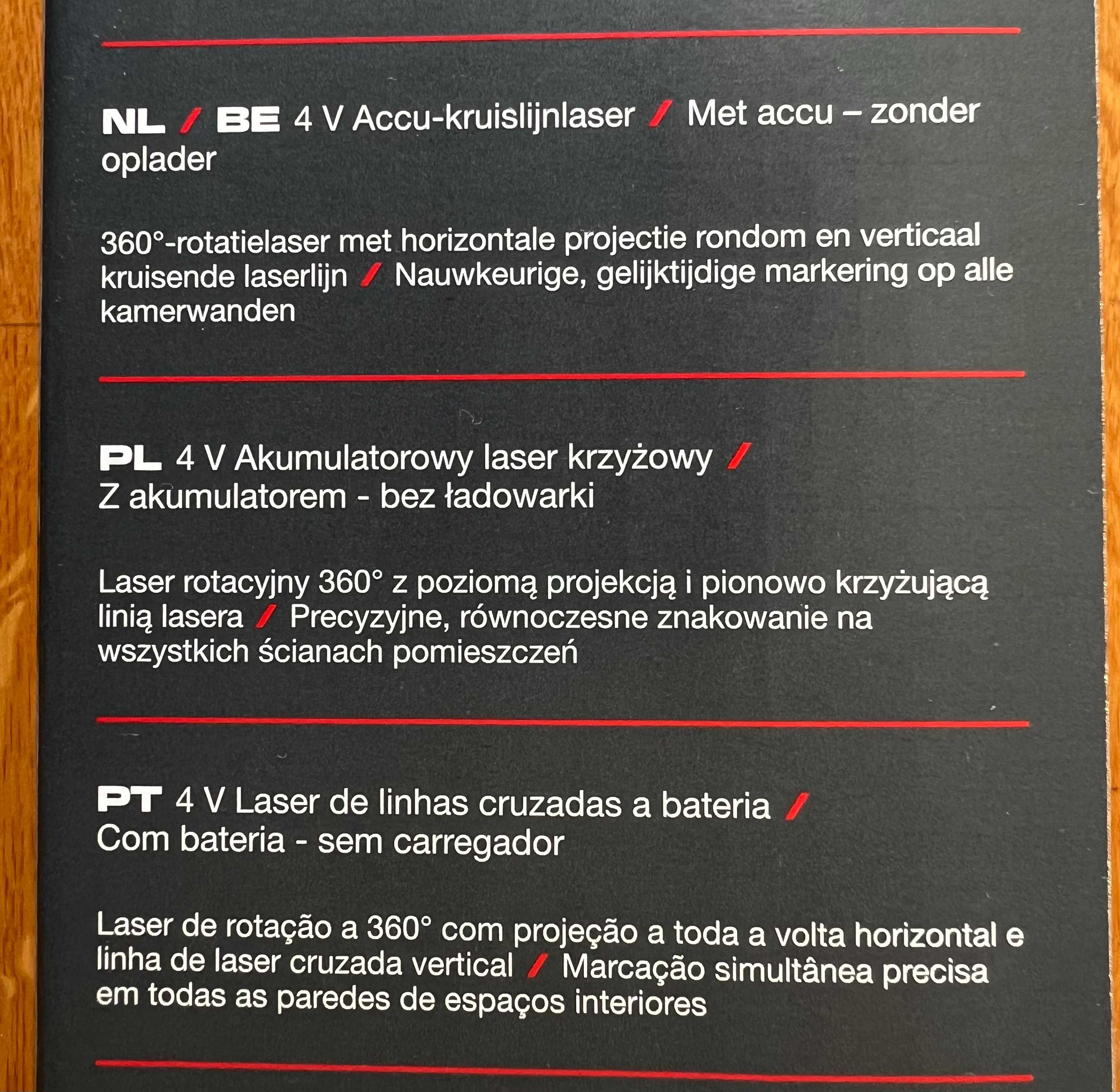 Laser krzyżowy Parkside PERFORMANCE nowy model B3 ze statywem TANIO