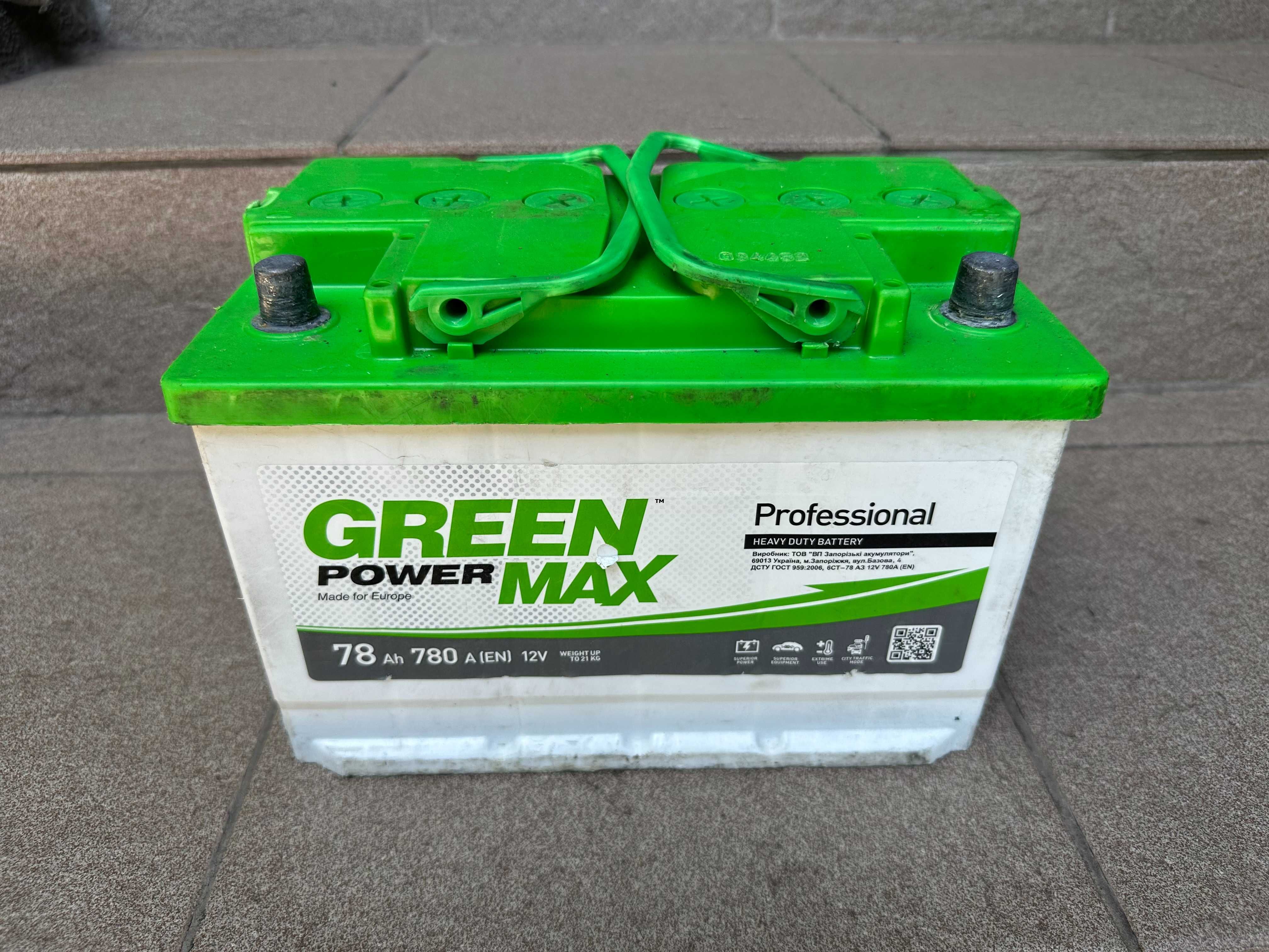 Акумулятор 78 АзЕ 6СТ Green Power Max Євро