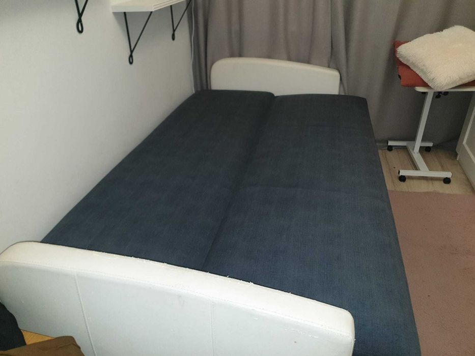 Wersalka szara biala 208 cmx118 cm