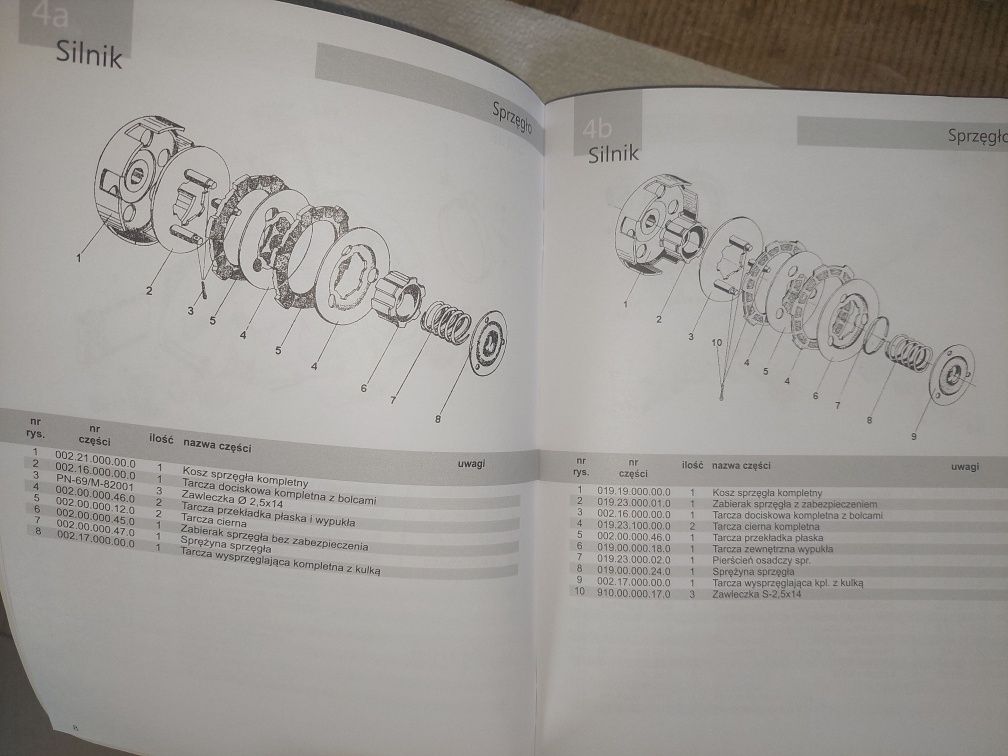 Nowy katalog czesci instrukcja obsługi rama silnik romet motorynka