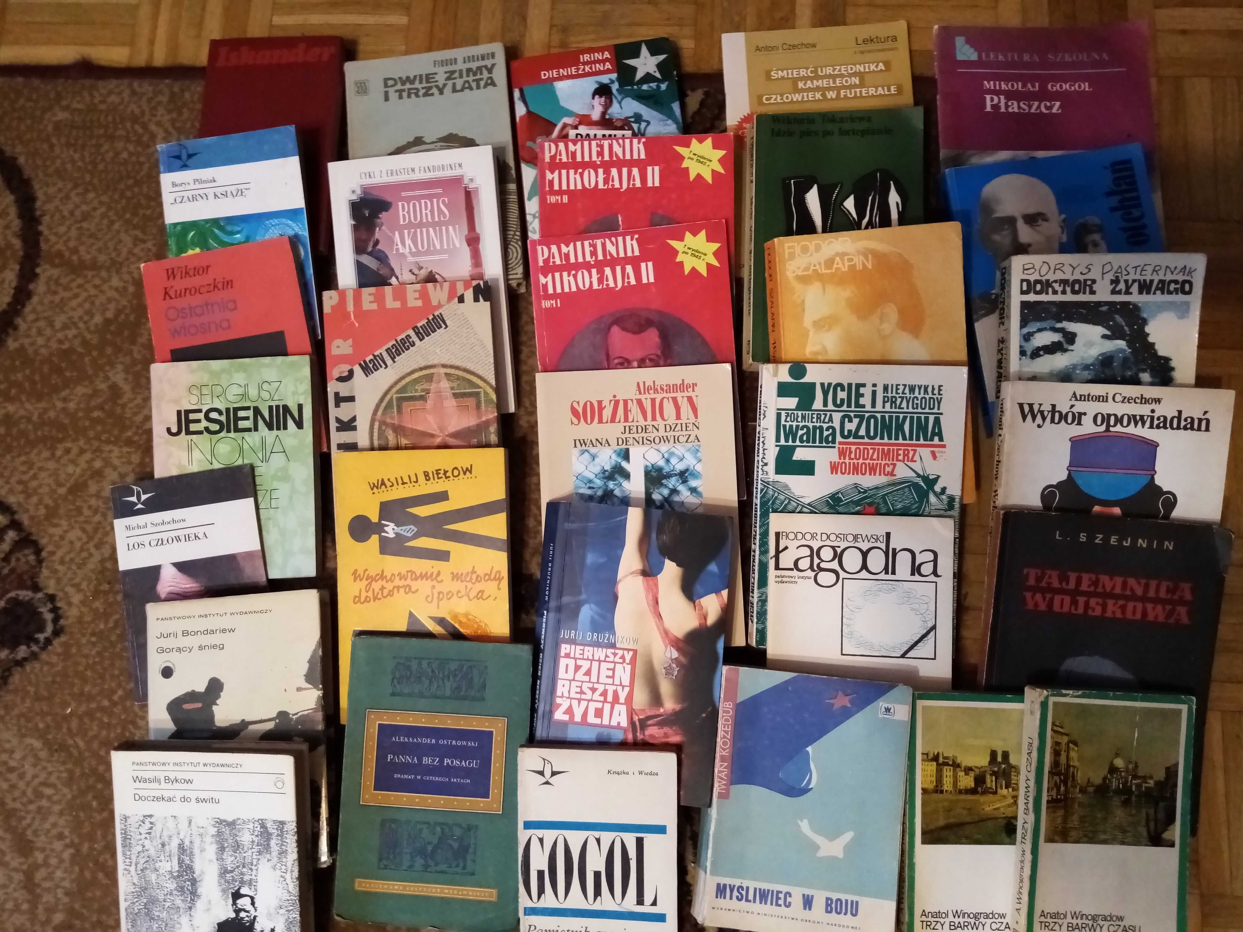 31 książek lit rosyjska Gogol druznikow Wojnowicz maksimow itp zestaw