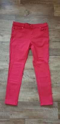 Czerwone damskie spodnie r 42 XL