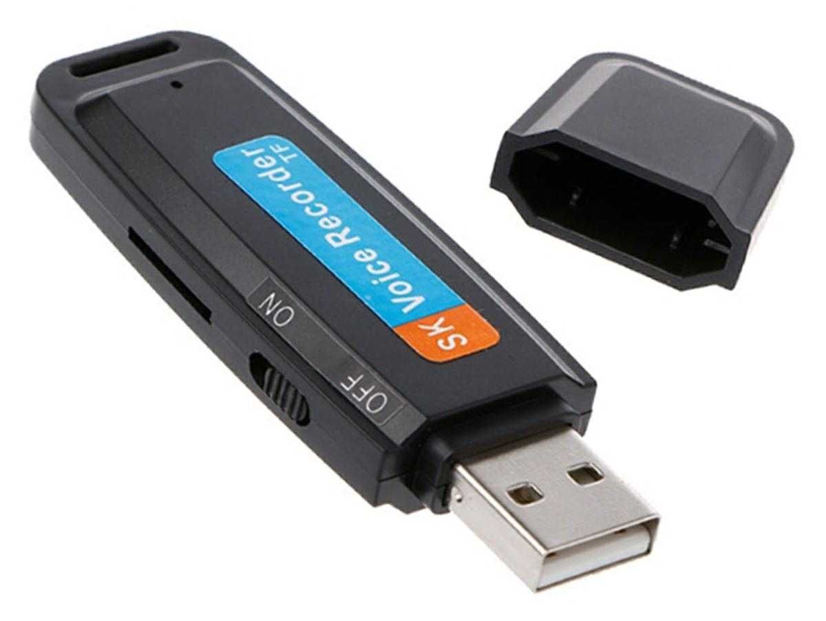 Podsłuch Dyktafon Cyfrowy Pendrive na Kartę Micro SD