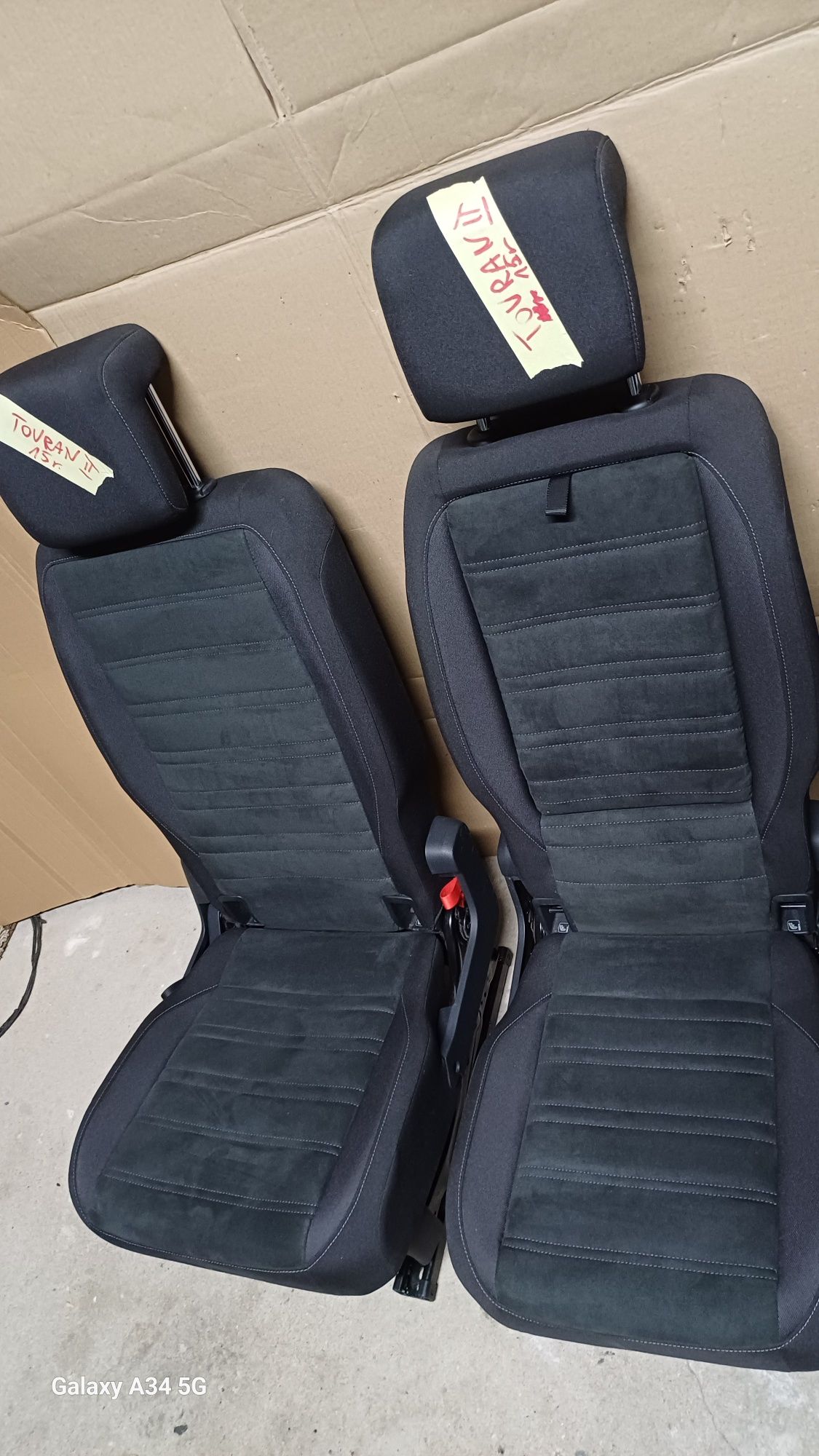 Fotel siedzenie wolkswagen touran ll 15r alkantara