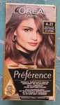 Farba do włosów Loreal Preference bardzo jasny brąz 6.21