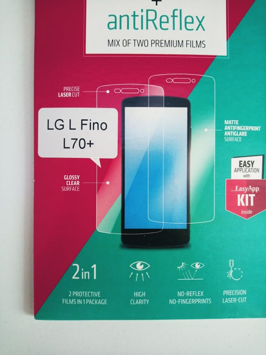 Nowe! 2 folie na telefon LG L Fino L70+