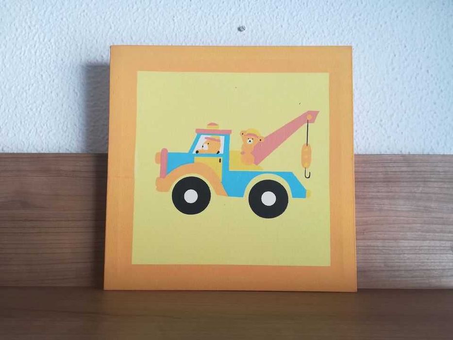4 Quadros decorativos p/criança, feitos à mão