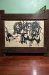 Quadro Pintura Vintage com Moldura de Madeira