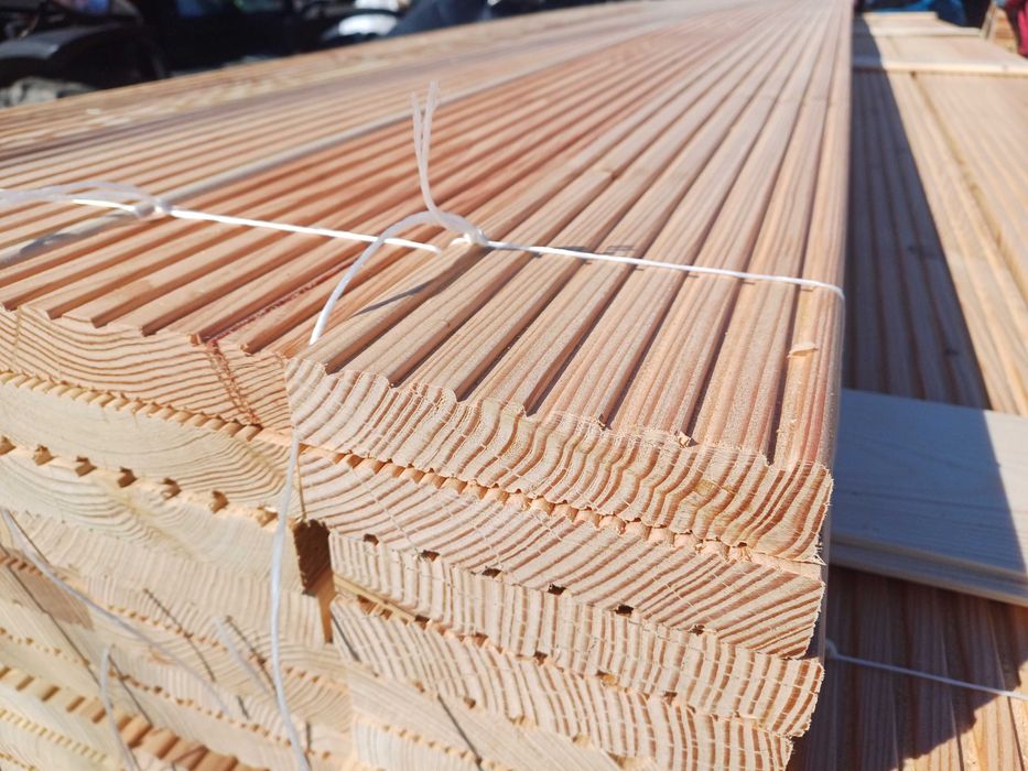 Deska tarasowa heblowana elewacyjna podłogowa półbal podbitka szalówka