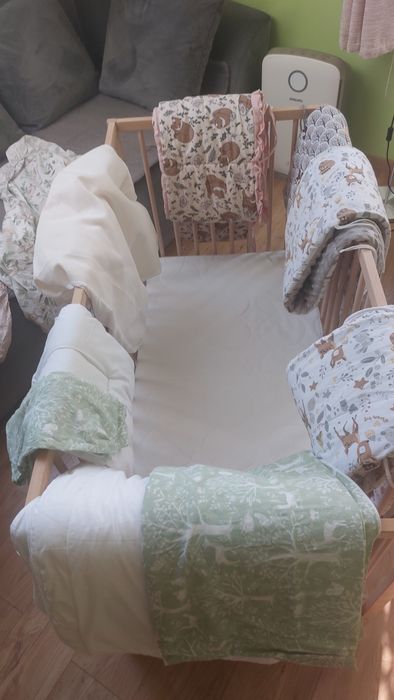 OKAZJA łóżeczko IKEA Sniglar plus materac i pościel