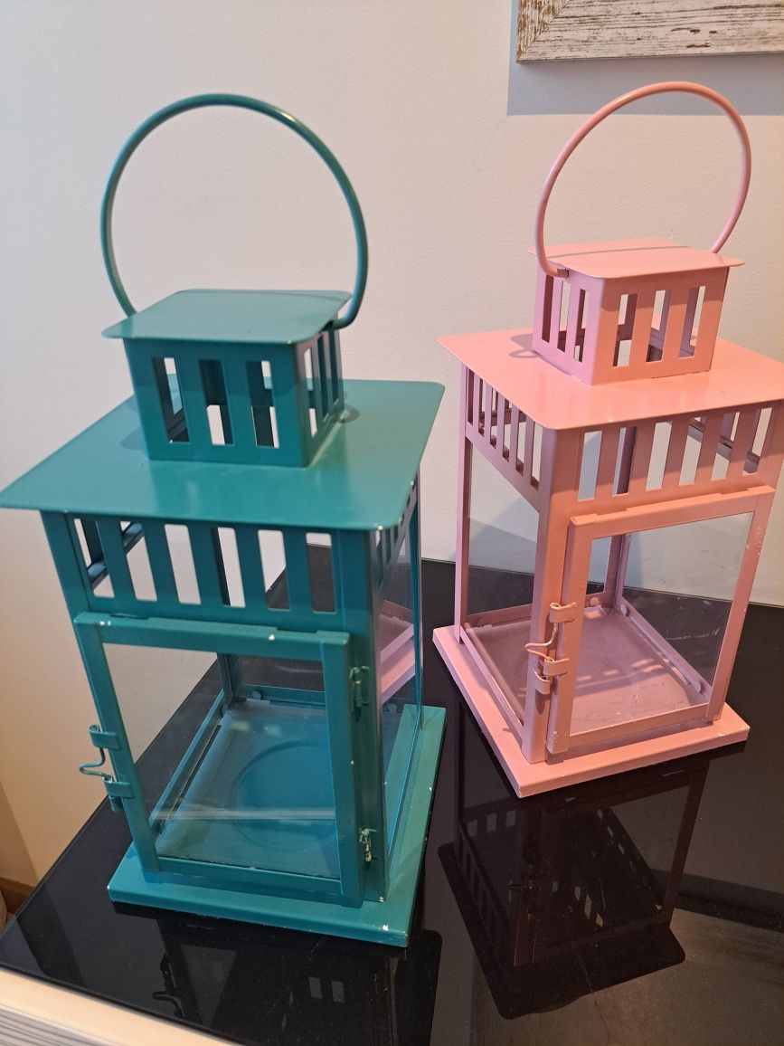 2 lanternas para velas