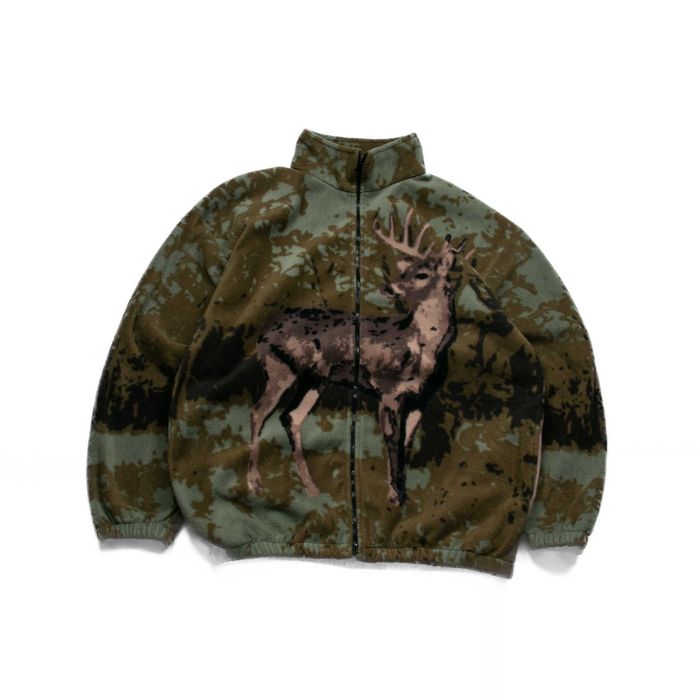 Vintage overprint deer bluza polarowa overprint jeleń XL