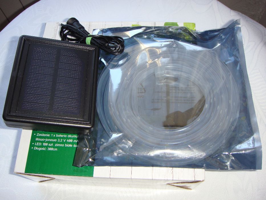 Komplet Lampy - Ledy Na Pasku Solarne i Na Senssor