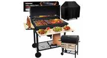 Grill węglowy Heckermann 71 x 37 cm Ogrodowy Zamykany Termometr