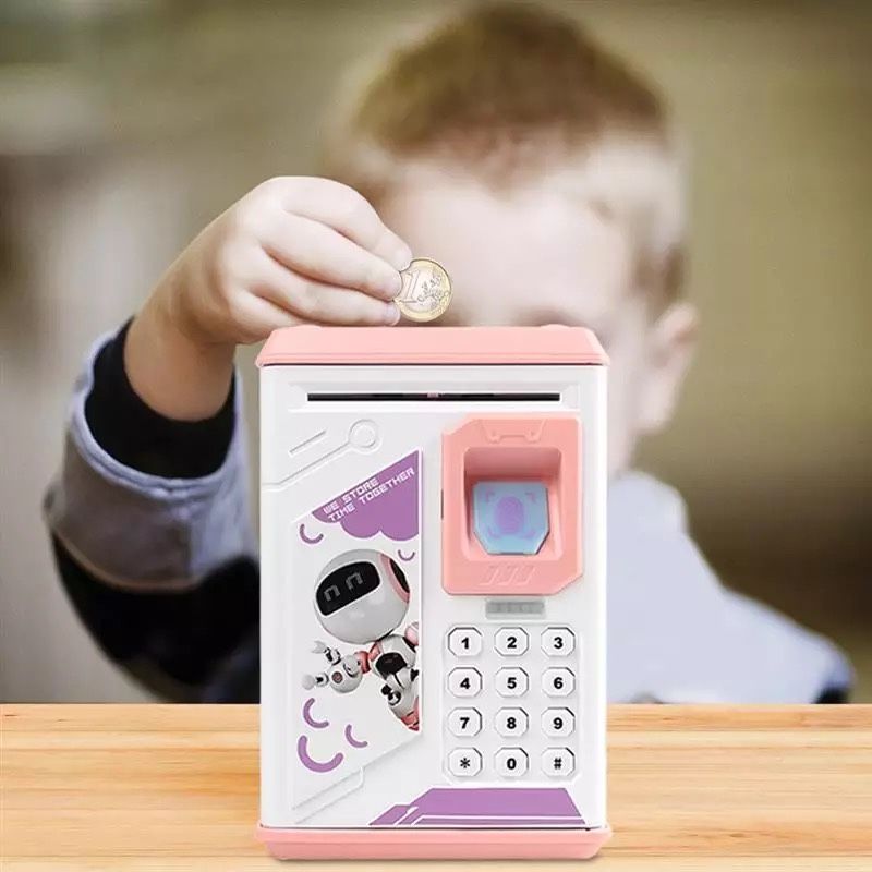 Детский электронный сейф-копилка Робот ROBOT BODYGUARD с отпечатком