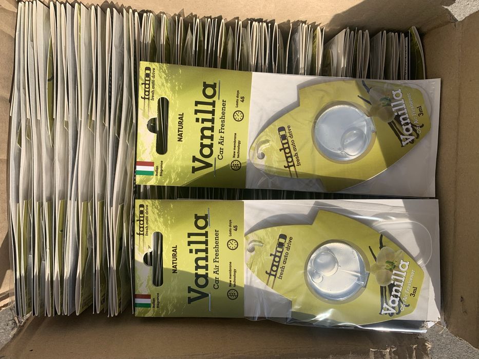 Продам ароматизатор в авто 130 шт fad vanilla love