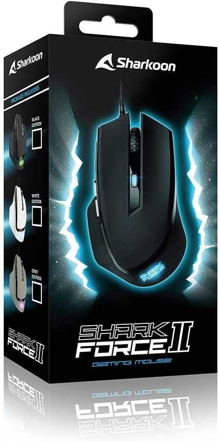Sharkoon Shark Force II mysz przewodowa do gier USB dla graczy 4200DPI