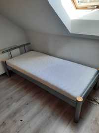 Tanie metalowe łóżko młodzieżowe 90×200 z materacem