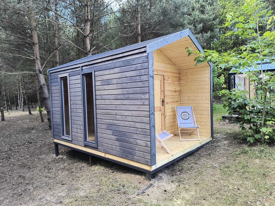 Nowoczesny domek ogrodowy 4x3 m – drewniana stodoła, altana