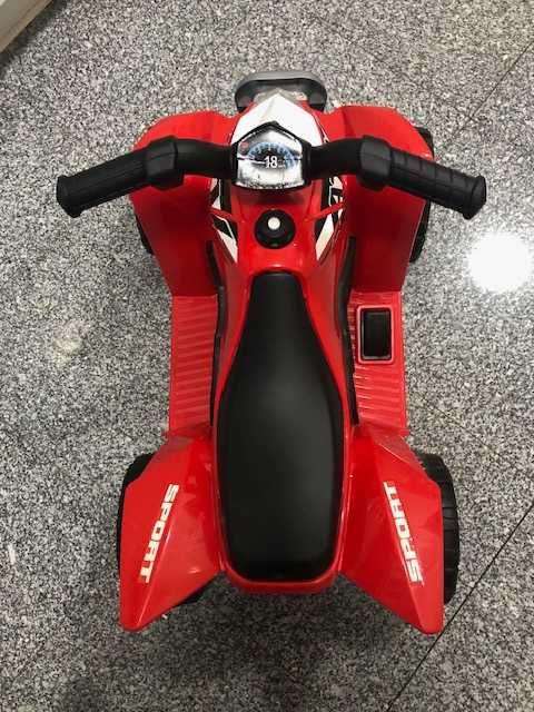 Quadriciclo infantil (moto 4) 6V Zoko (+ 18 meses) cor vermelha