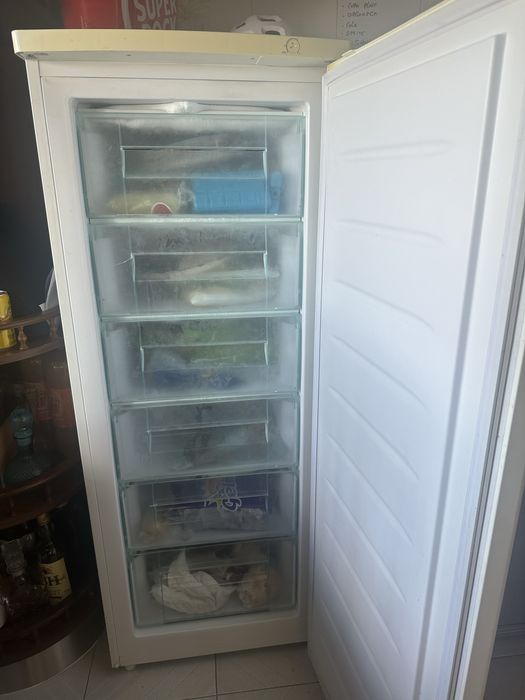 Arca congeladora vertical / carga de gás nova