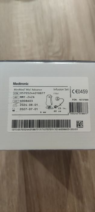 Wkłucia do pomp insulinowych minimed mio advance 6/60mm 5 opakowań