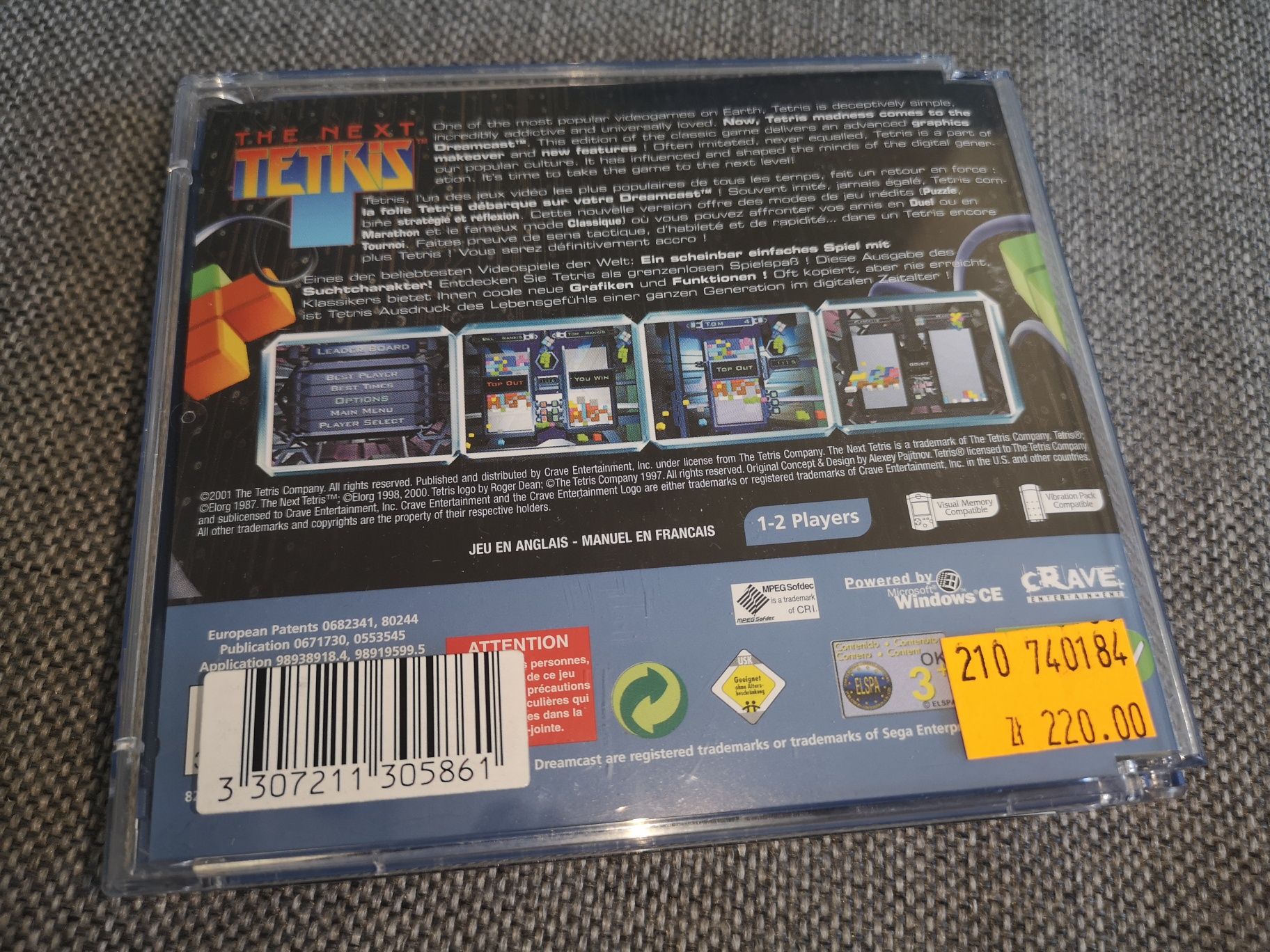 Next Tetris DREAMCAST Sega gra (stan bdb) kioskzgrami