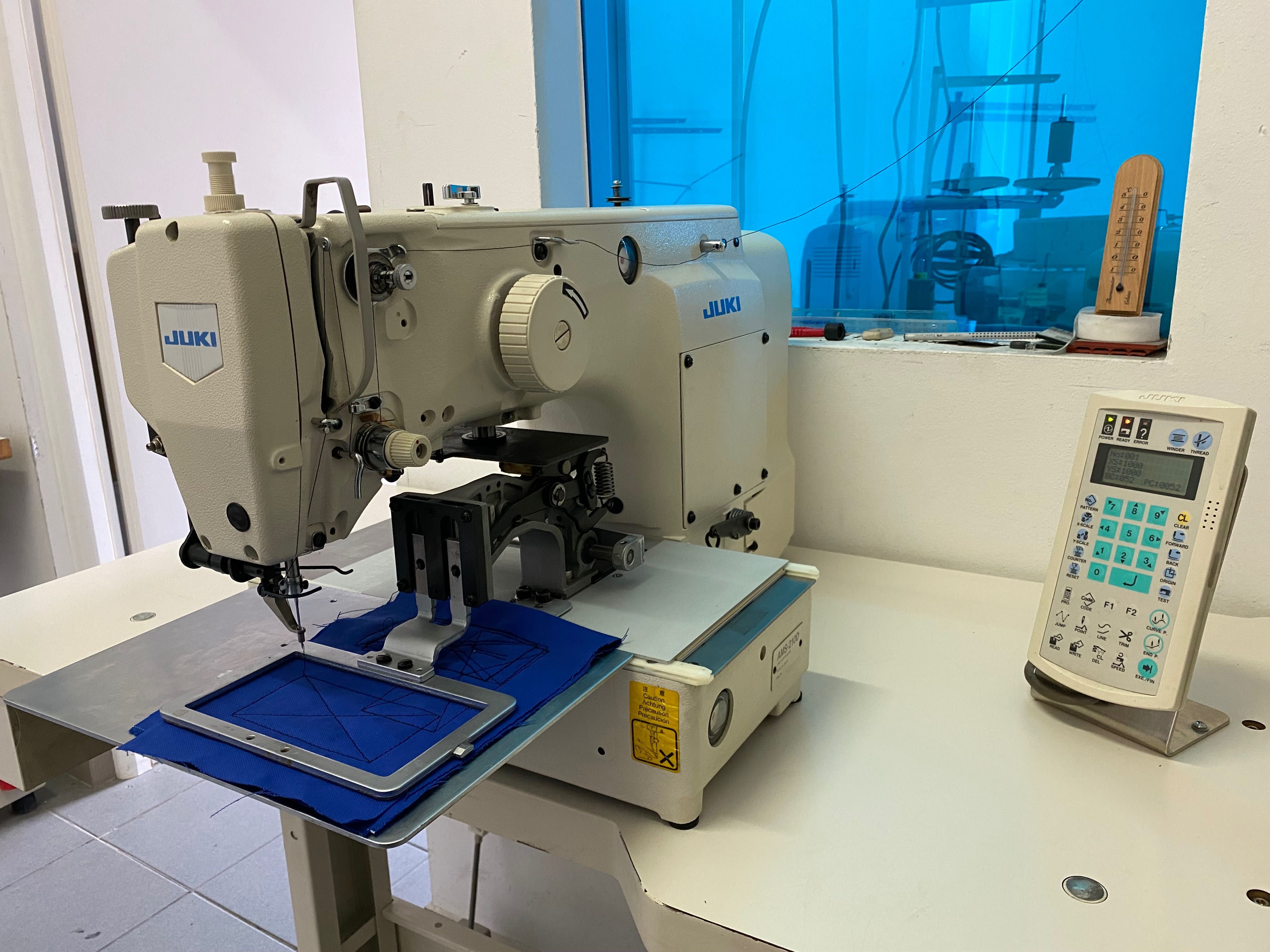 Juki AMS-210D automat z polem szycia hafciarka aplikacje koperty