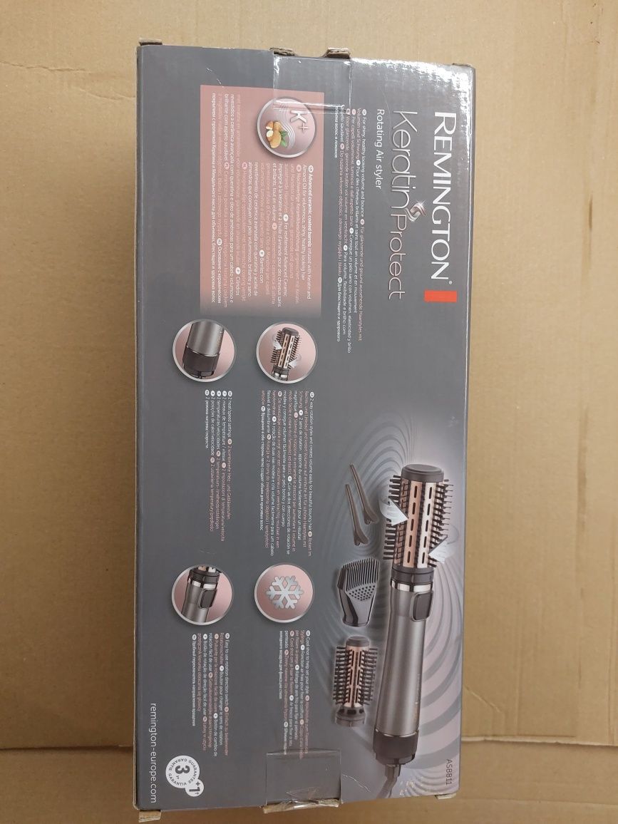 Suszarko-lokówka Remington Keratin Protect Rotating Air Styler, cerami