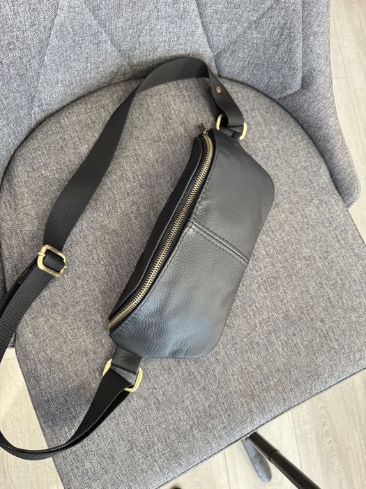 Розпродаж сумка кожаная бананка мужская чоловіча опт