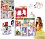 Rainbow High Townhouse 3-Piętrowy Drewniany Domek dla Lalek