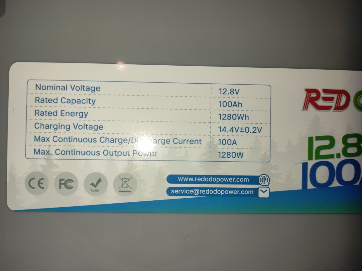 НІМЕЧЧИНА Акумулятор Redodo 12v 100Ah LiFePo4 в наявності