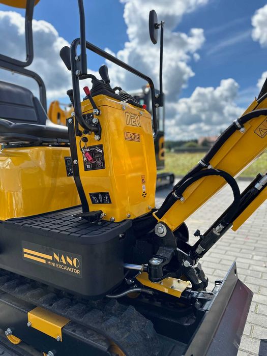 Nowa mini koparka NEX NANO świetna jakość - dwu sekcyjna pompa RATY 0%