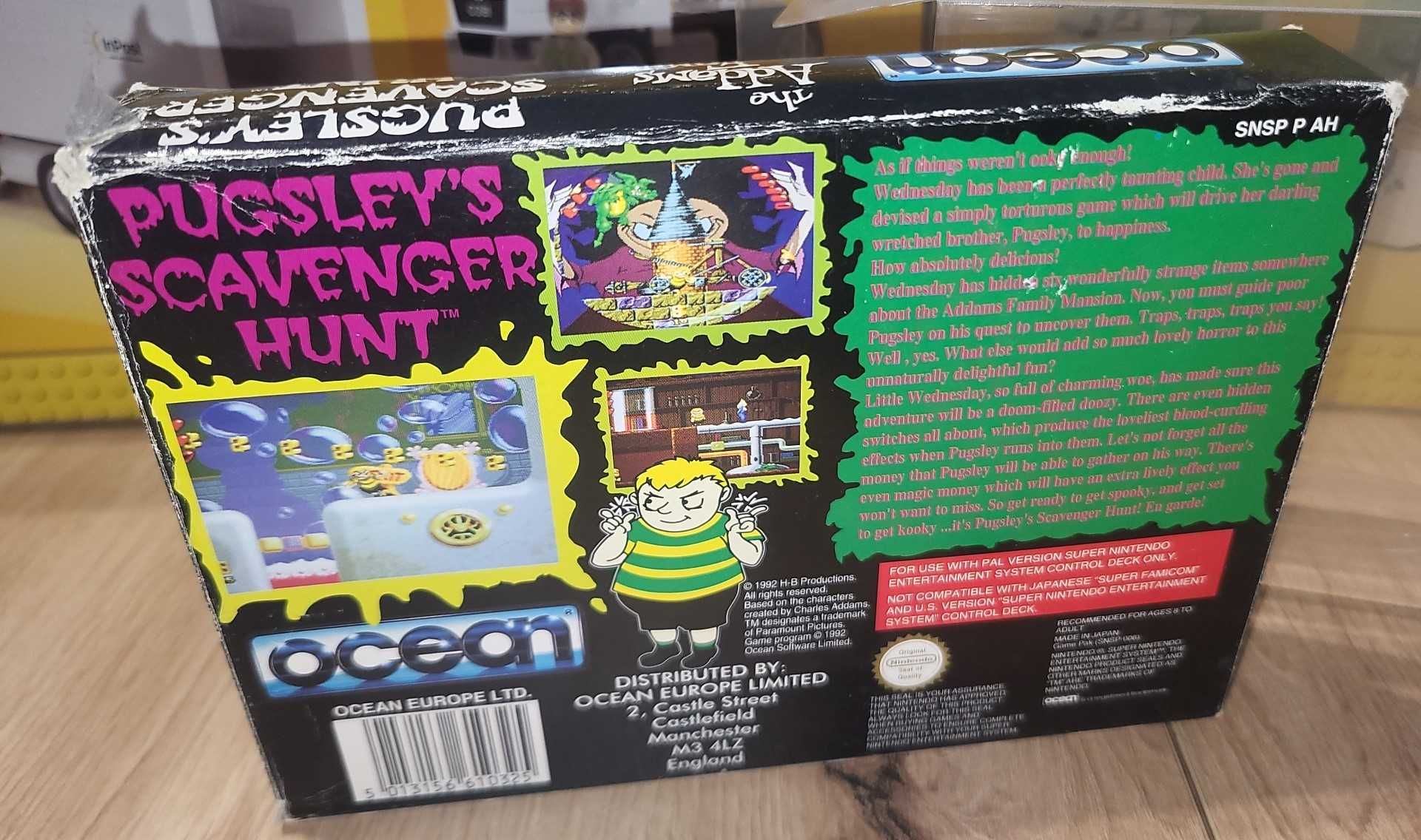 Gra The Addams Family Pugsleys Scavenger Hunt - SNES - DB stan Komplet