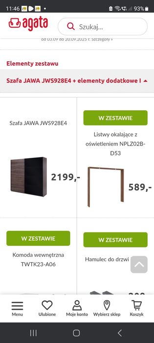 Szafa Jawa Agata Meble jak Nowa