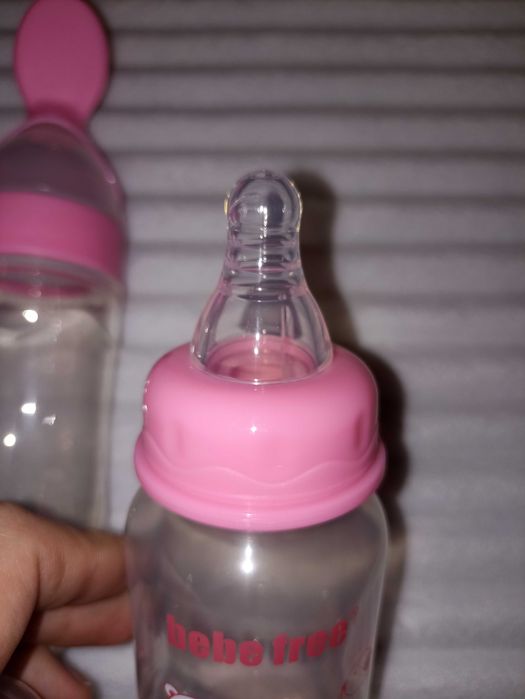 Ложка для прикорму та пляшечка нові