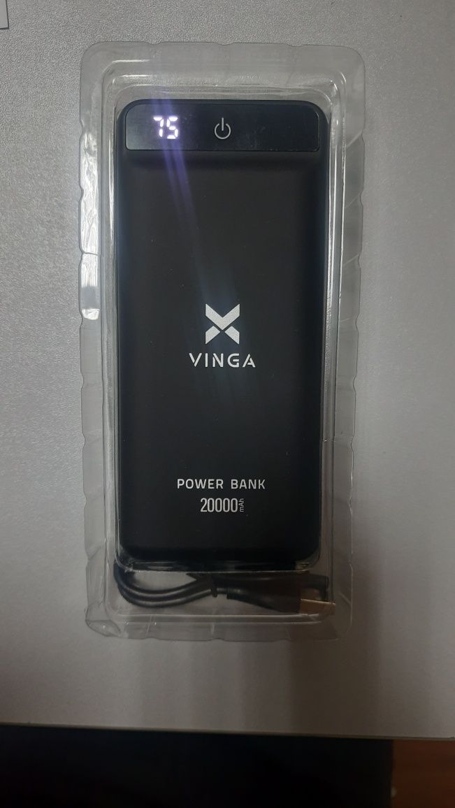 Павербанк Vinga 20000m/Ah VPB2QLSBK