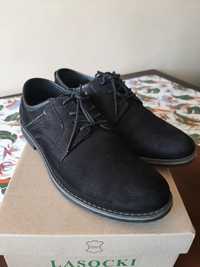 Buty chłopięce Lasocki Young  czarne , zamszowe, rozmiar 36
