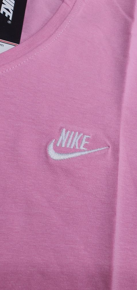 Rózowa koszulka damska bluzka bawełna premium łyżwa nike S