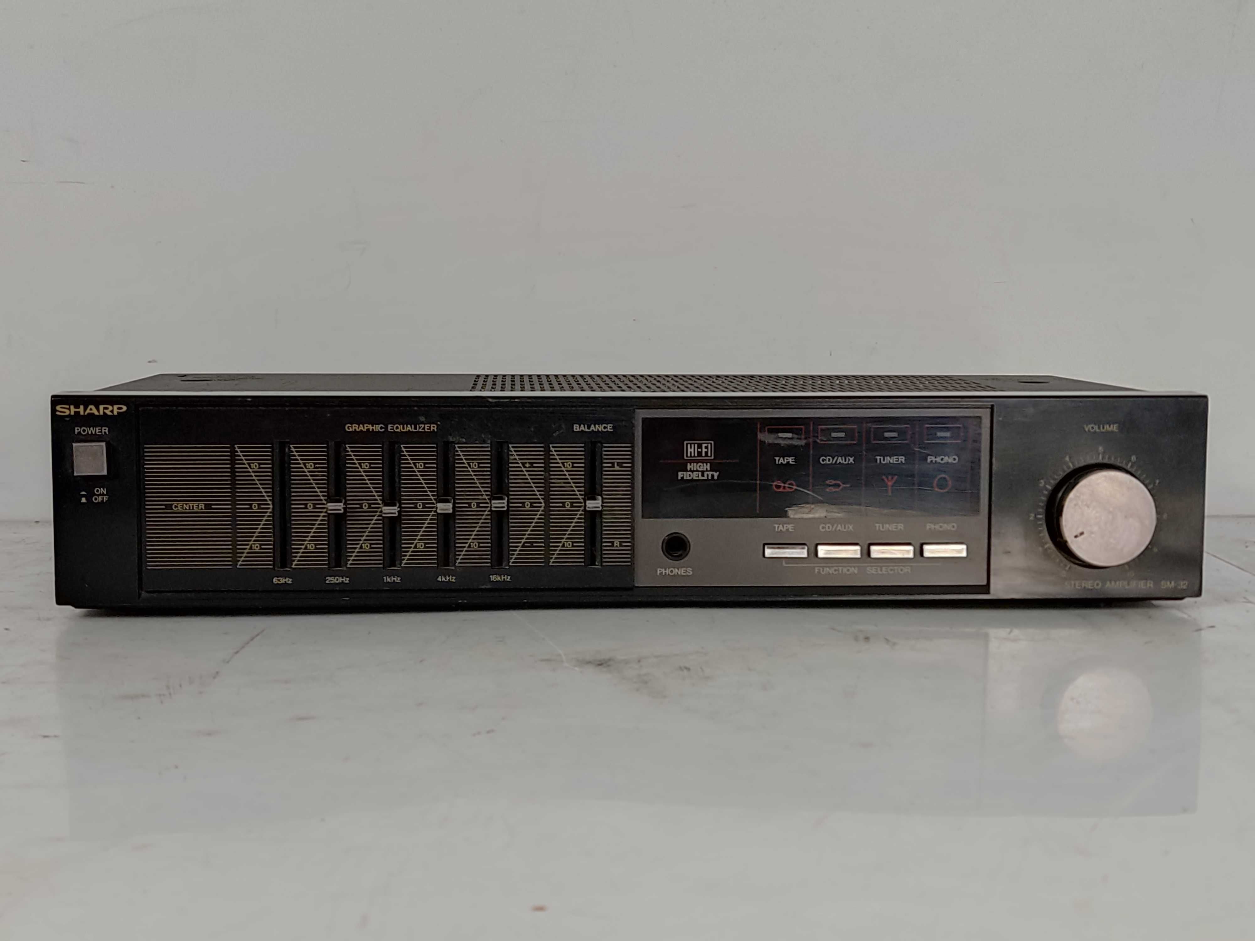 Wzmacniacz SM 32h bk 260W Sharp Equalizer Japan 4ohm tuner