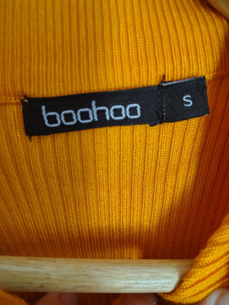 Pomarańczowy top Boohoo S