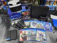 NA BOGATO Konsola PS4 500GB + Gogle VR 2 Move Kamera 7 gier Gwar 6