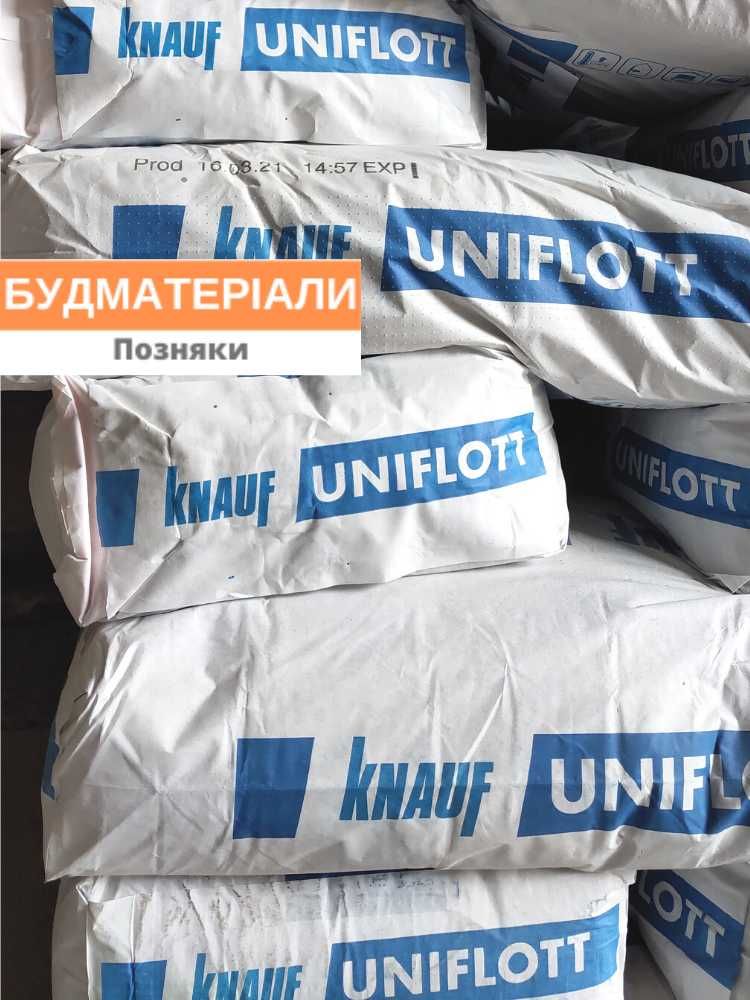 Суміші KNAUF (Кнауф) Перлфікс, Ротбанд, Старт, Фініш, Уніфлот!