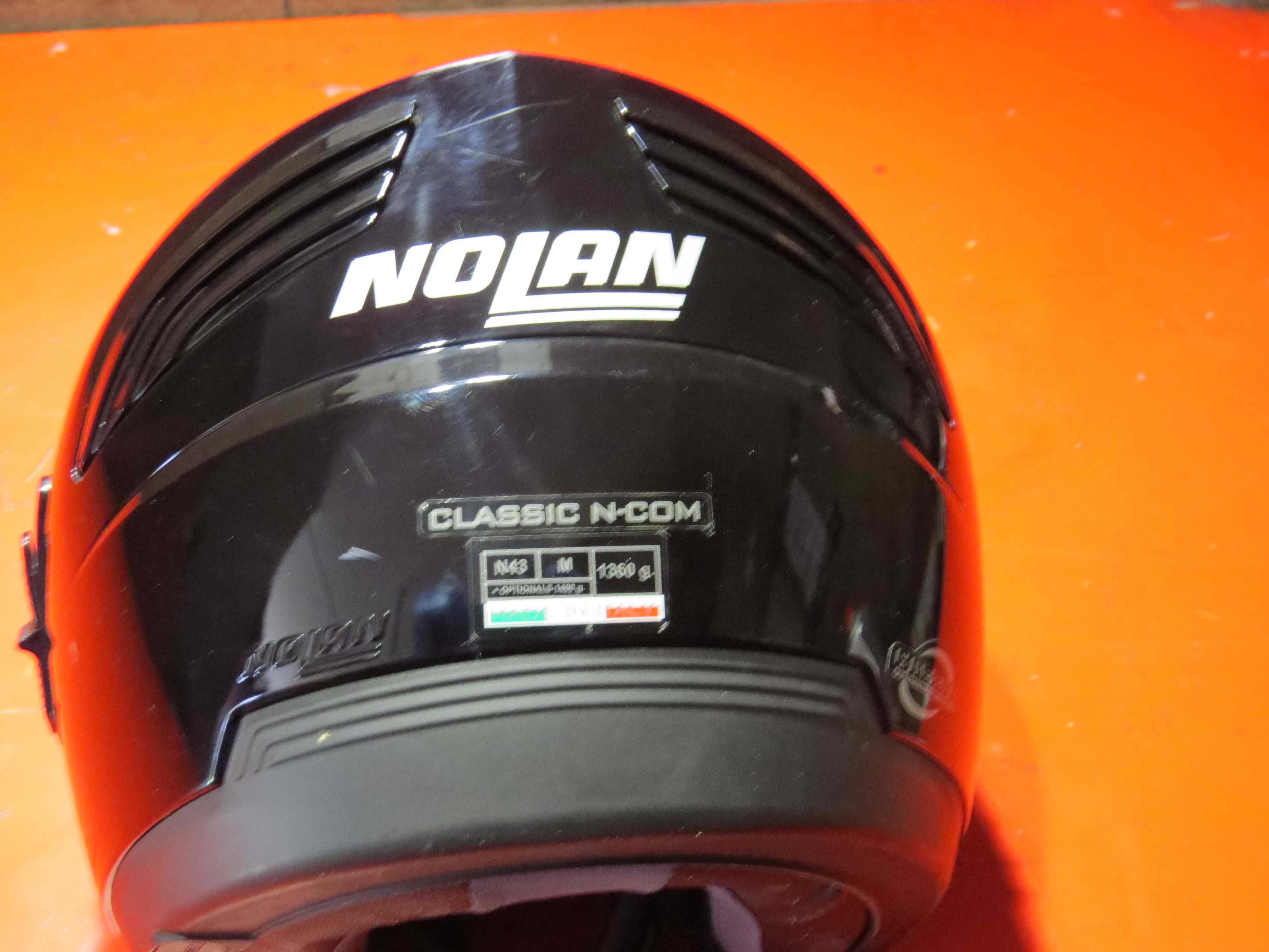 kask Nolan n-com N43 Cruiser Chopper Harley pod n-com okulary
